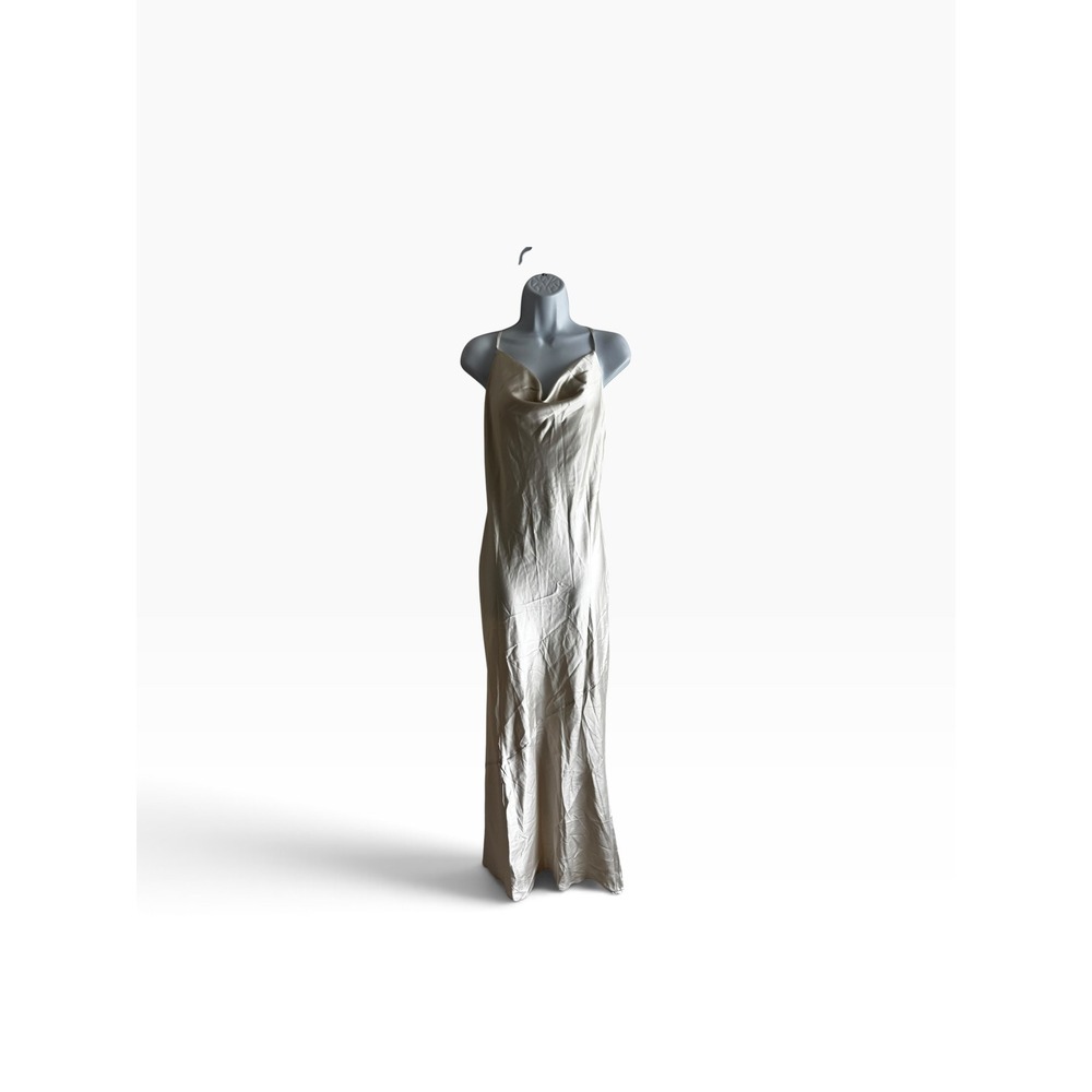 NWT Petal & Pup Ellory Cowl Neck Satin Maxi Dress 6 Formal Slip Dress